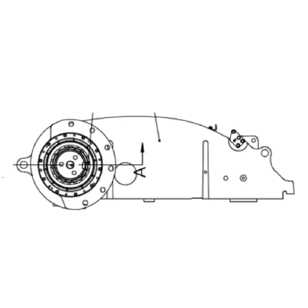 Engineering drawing of jaw crusher pitman bearing Engineering drawing of jaw crusher pitman bearing