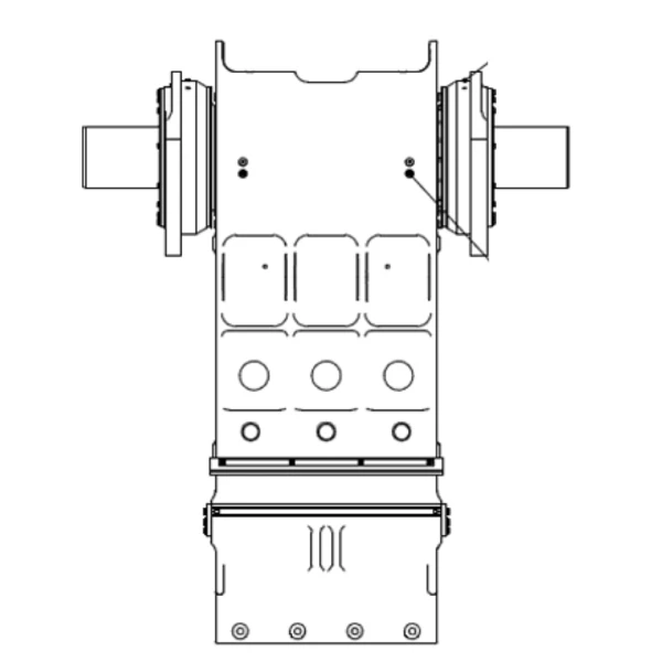 Sectional drawing illustrating the internal structure of universal jaw crusher pitman. Sectional drawing illustrating the internal structure of universal jaw crusher pitman.